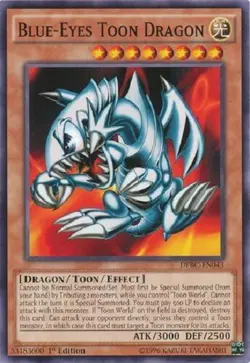 Yugioh - Blue Eyes Toon Dragon - 1st Edition NM - Plus Free Holographic Card - Image 1