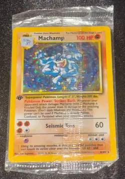 Sealed 1st Edition Machamp - Base Set - 8/102 - Pokemon Card - Image 1