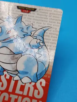 Pokemon Card Japanese - Rhydon No. 112 - Bandai Carddass - Red - Image 2