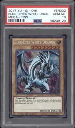G1N BlueEyes White Dragon Secret Rare YuGiOh Card CT14EN002 PSA 10 GEM MINT - Image 1