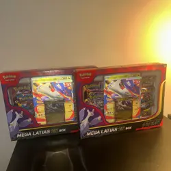 2 x Pokemon TCG Mega Evolution Mega Latios EX Box - Brand New & Sealed - Image 1