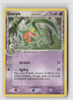 GROVYLE 19/100 CRYSTAL GUARDIANS RARE POKEMON TCG LP - Image 1