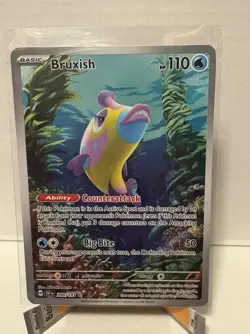 Pokemon Bruxish Sv08: Surging Sparks 200/191 Illustration Rare Holo 110 HP Card - Image 1
