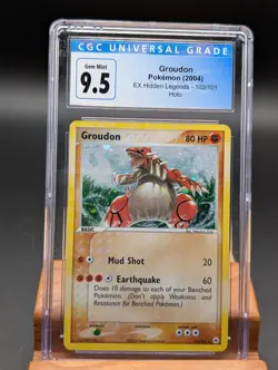 2004 Pokemon EX Hidden Legends Groudon Holo #103 CGC Gem Mint 9.5/10 - Image 1
