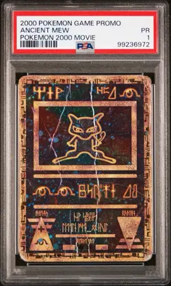 PSA 1 Ancient Mew 1 Game Promo 2000 Movie Holo Pokemon Slab - Image 1