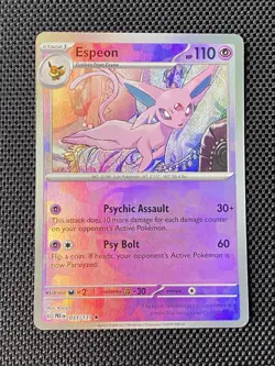Pokemon Espeon 033/131 Prismatic Evolutions Promo Holo Rare Master Ball LP/NM - Image 1