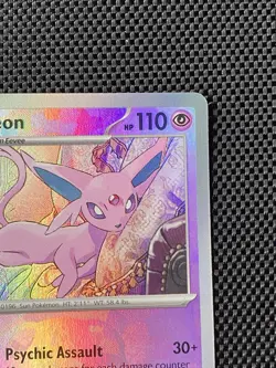 Pokemon Espeon 033/131 Prismatic Evolutions Promo Holo Rare Master Ball LP/NM - Image 3