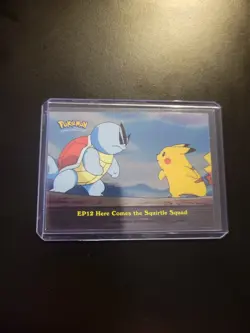 Topps Pokemon Card EP12 Here Comes the Squirtle Squad Holo Foil Blue-Logo - Image 2