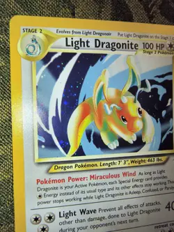Pokemon Light Dragonite Neo Destiny 14/105 Holo Rare Holo Rare Vintage TCG - Image 5