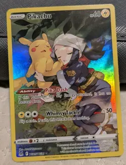 Pokemon TCG Pikachu TG05/TG30 Lost Origin Trainer Gallery Ultra Rare Holo - NM - Image 1