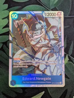One Piece TCG- Edward Newgate OP13-042 SR Foil- NM English - Image 1