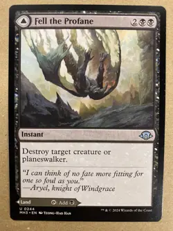 MTG 1x Fell the Profane # 244 Modern Horizons 3 Magic the Gathering Card x1 NM - Image 1