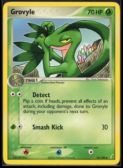 Grovyle 32/100 Uncommon Crystal Guardians Pokemon Card - Image 1
