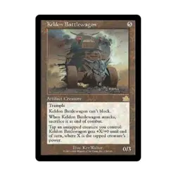 WOTC MtG Prophecy Keldon Battlewagon (R) (Foil) EX - Image 1