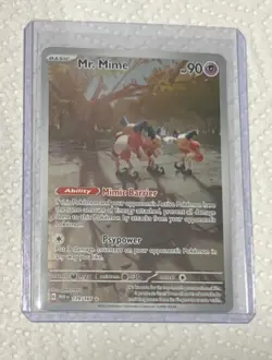 Mr Mime 179/165 Art IR Illustration Rare Pokemon Card 151 - Image 1