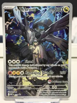 N's Zekrom Pokemon Center Stamped Holo Promo #031 ME: Mega Evolution NM/MT - Image 1