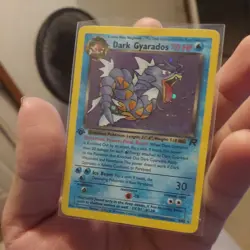 DARK GYARADOS Pokemon Card - WOTC - 1st Edition - Team Rocket - 8/82 HOLO NM (A) - Image 1