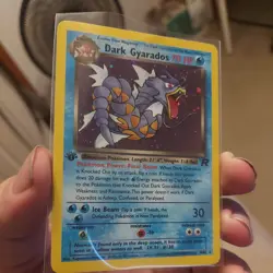 DARK GYARADOS Pokemon Card - WOTC - 1st Edition - Team Rocket - 8/82 HOLO NM (A) - Image 2