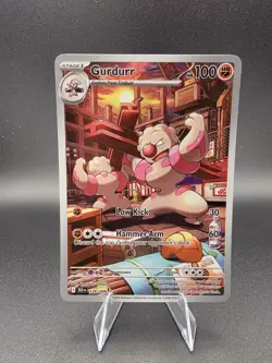 Gurdurr 126/086 SV: Black Bolt Pokemon TCG Illustration Rare NM - Image 1