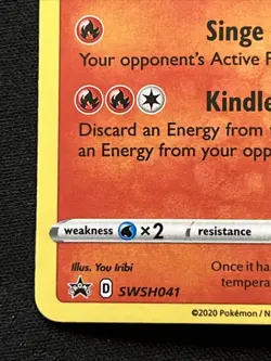 Flareon Pokemon TCG Black Star Promo SWSH: Sword & Shield SWSH041 NM - Image 3