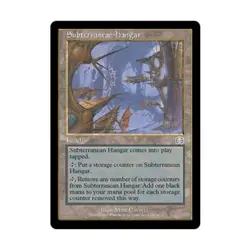 WOTC MtG Mercadian Masques Subterranean Hangar (U) (Foil) VG - Image 1