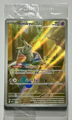 Mimikyu SVP075 •SEALED• IR Full Art Scarlet & Violet: Black Star Promo 2024 - Image 1