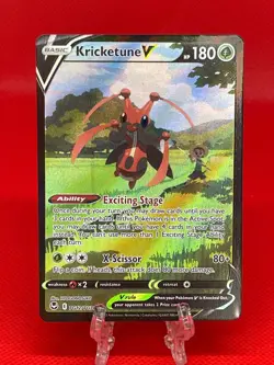 Pokemon TCG Kricketune V Silver Tempest Trainer Gallery TG12/TG30 Holo NM - Image 1