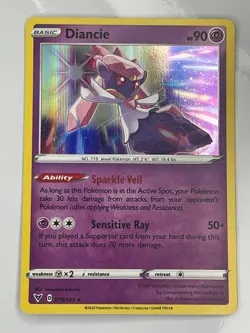 Pokemon TCG Diancie Vivid Voltage 079/185 Holo Rare English 2020 NM - Image 1