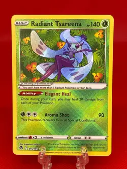 Pokemon TCG Radiant Tsareena Silver Tempest 016/195 Holo Radiant Rare English NM - Image 1