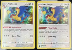 2X Pokemon TCG Archeops Silver Tempest 147/195 Holo Rare English 2022 NM - Image 1