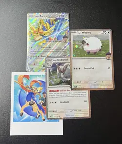 Hop's Zacian ex 193 + Cosmos Holo Black Star Promo BUNDLE Pokemon - Image 1