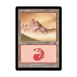 WOTC MtG Mercadian Masques Mountain #346 (C) (Foil) EX - Image 1
