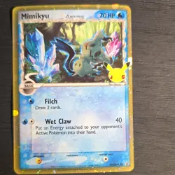 Pokemon Mimikyu Delta Species Promo Holo Basic 70 HP SWSH136 English - Image 1