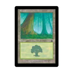 WOTC MtG Mercadian Masques Forest #347 (C) (Foil) VG - Image 1
