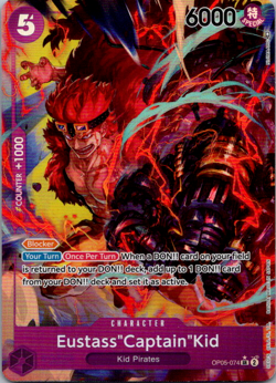 Eustass “Captain” Kid OP05-074 Alt Art One Piece Awakening Of The New Era Fresh - Image 1