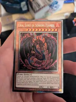 Uria, Lord of Searing Flames Alt Art Starlight Rare MZMU-EN000 YUGIOH - Image 1