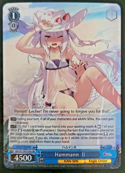 Weiss Schwarz Azurlane Vol.2 SR Hammann II english - Image 1
