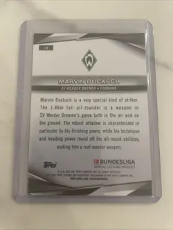 Topps Chrome Sapphire Bundesliga 2025 Marvin Dusksch /10 Black Sv Werder Bremen - Image 2