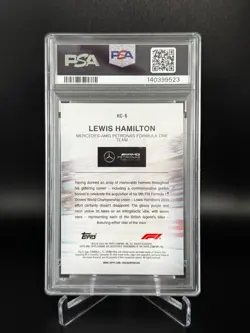 Lewis Hamilton 2024 Topps Chrome F1 #HC-6 Helmet Collection PSA 9 - Image 2