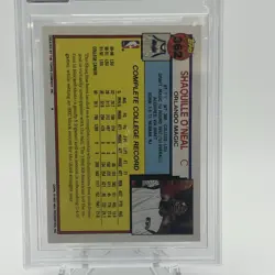 1992 Topps #362 Shaquille O'Neal RC Autograph Gem Mint BAS Beckett 10 Auto - Image 3