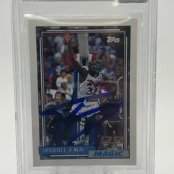 1992 Topps #362 Shaquille O'Neal RC Autograph Gem Mint BAS Beckett 10 Auto - Image 4