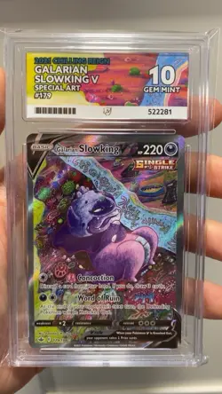 Pokemon Galarian Slowking V 179/198 - Chilling Reign - Ace 10 - Image 1