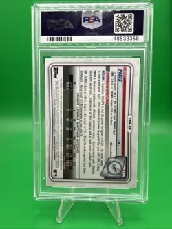 2020 Bowman Chrome Andy Pages 1st Prospect Auto PSA 10 Gem Mint - Image 2