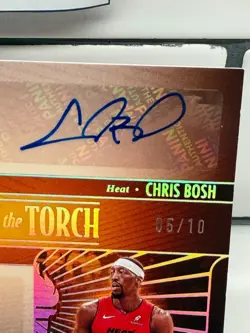 2024-25 Panini Silhouette Passing the Torch Bosh/Adebayo Dual Auto /10 Heat - Image 3