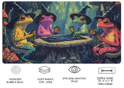Playmat Wizard Frog Playing Magic The Gathering TCG MTG Pokemon Yu Gi Oh Lorcana - Image 2