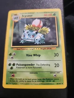 Pokemon TCG Ivysaur Base Set, Unlimited Uncommon Card 30/102 - Image 1