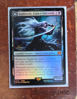 MTG Final Fantasy Sephiroth, Fabled Soldier FOIL PRERELEASE - Image 1