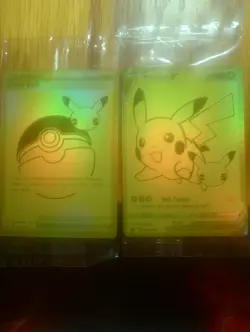 Nintendo Pokemon TCG Pikachu V & Poke Ball Holo Promo Cards SWSH145-146 sealed - Image 1