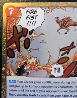Fire Fist OP15-020 Foil Rare Adventure On Kami's Island One Piece Card Game - Image 2