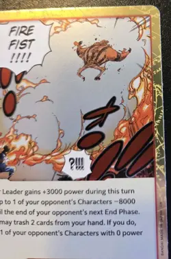 Fire Fist OP15-020 Foil Rare Adventure On Kami's Island One Piece Card Game - Image 3